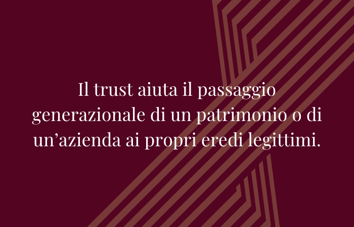 Il trust aiuta il passaggio generazionale